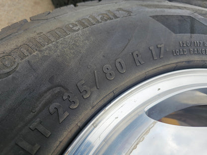 17" Chevy Silverado GMC Sierra 3500 Dually rims wheels OEM 5519 5520 CONTINENTAL