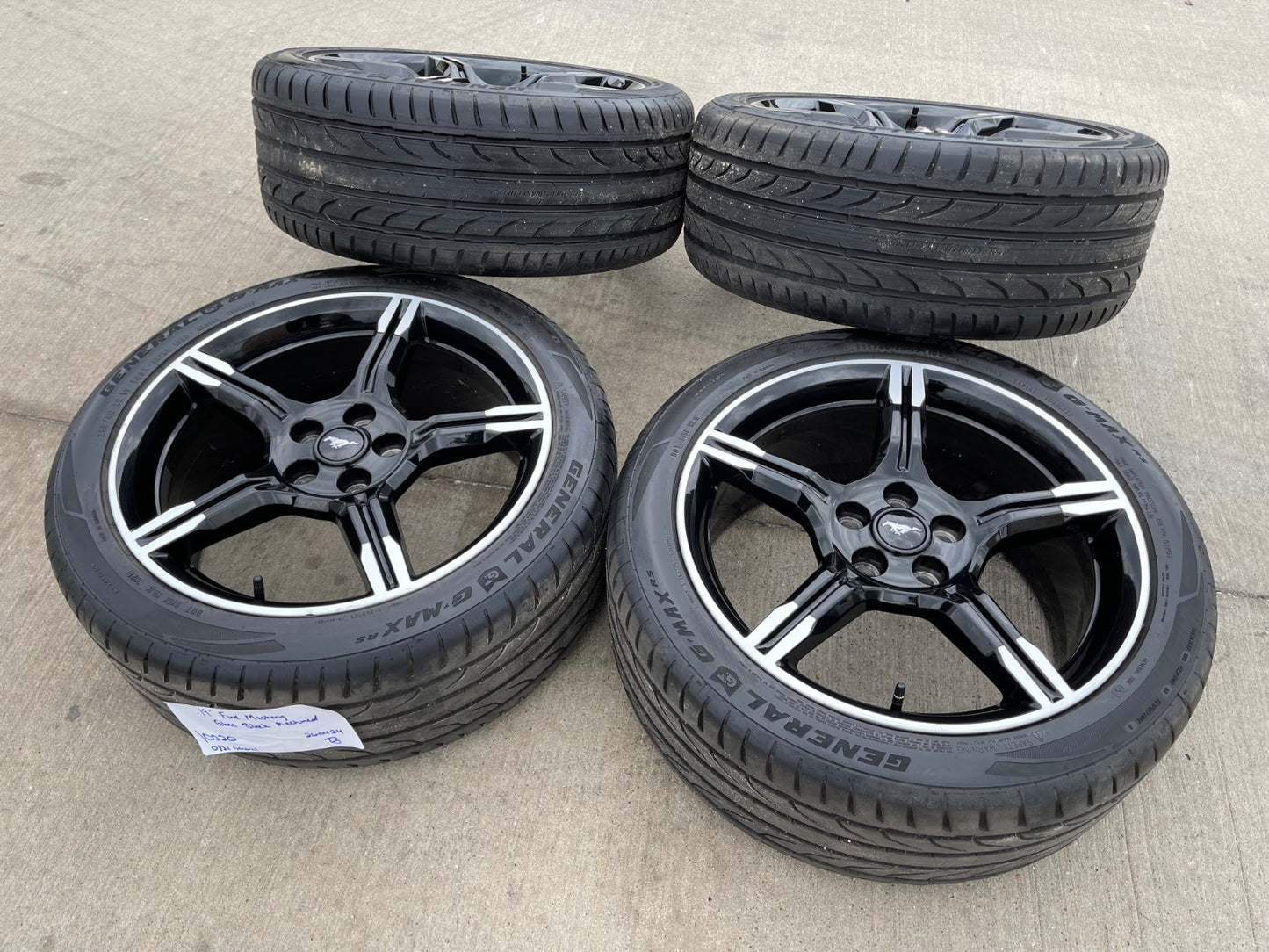 19" Ford Mustang GT OEM 10220 wheels rims 2021 2022 2023 2024 2025 2026