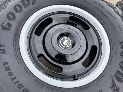 17" Ford Bronco HERITAGE Edition wheels rims white GOODYEAR 35" DISCOUNTED