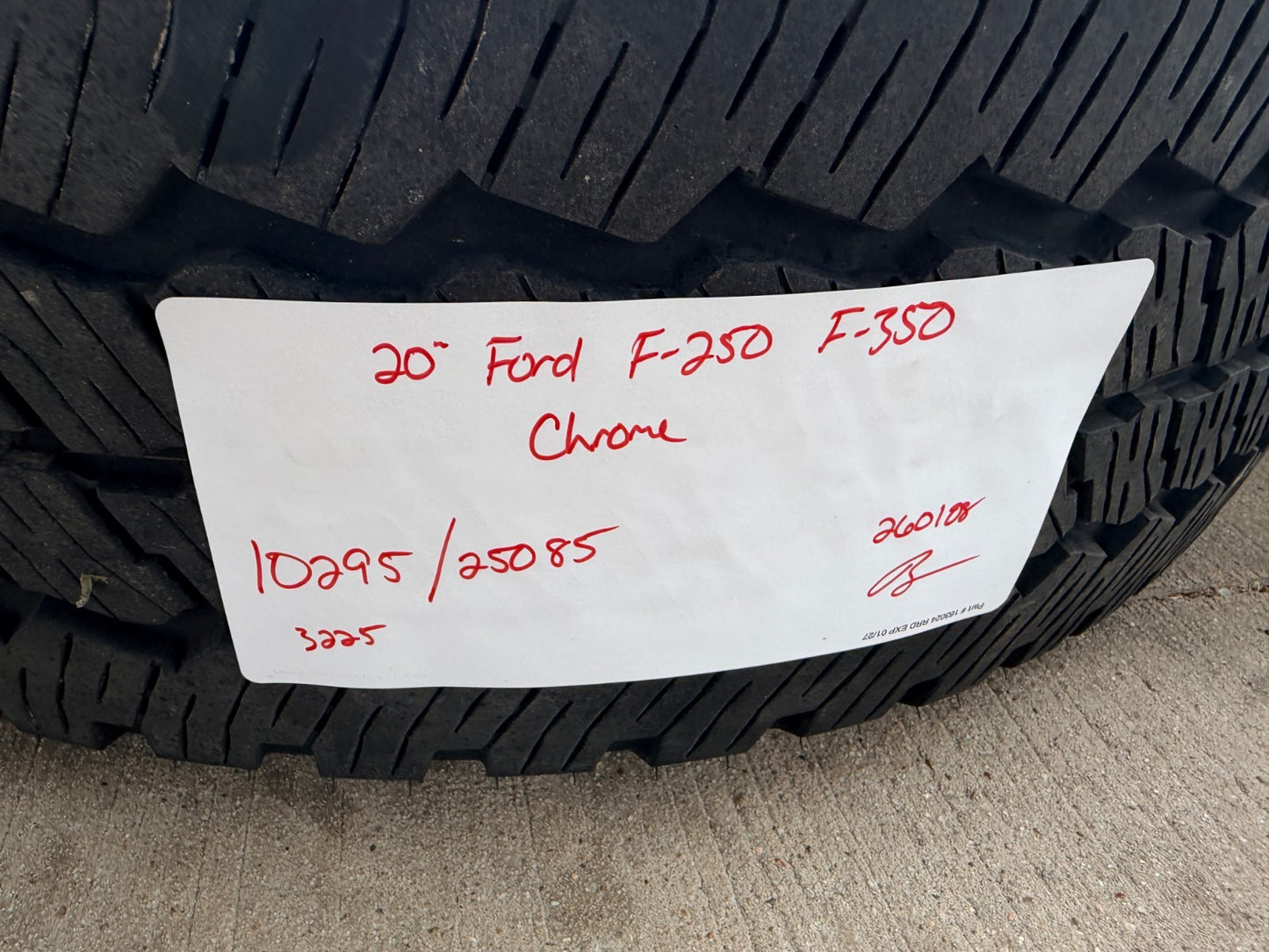 20" Ford F-250 F-350 OEM 10295 25085 10552 chrome Lariat KING RANCH wheels rims