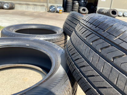 (4) 265/55/20 Yokohama Geolander X-CV tires 113V XL 265/55R20 TAKE OFFS SET NEW