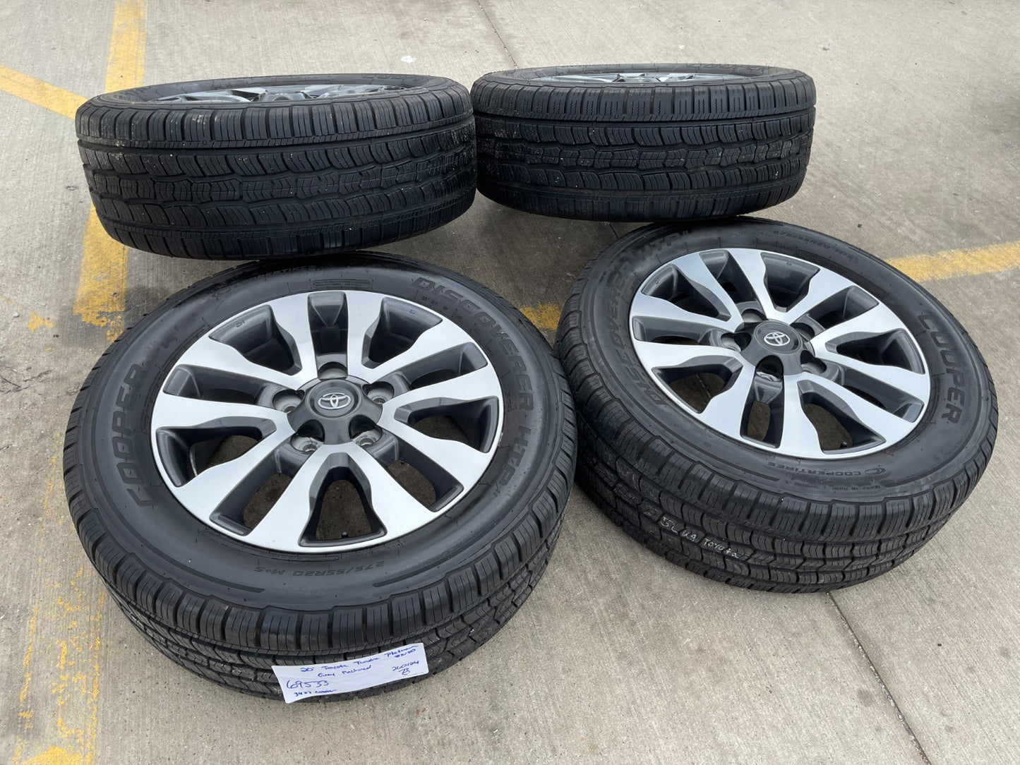 20" Toyota Tundra PLATINUM OEM 69533 wheels rims 5x150 tires