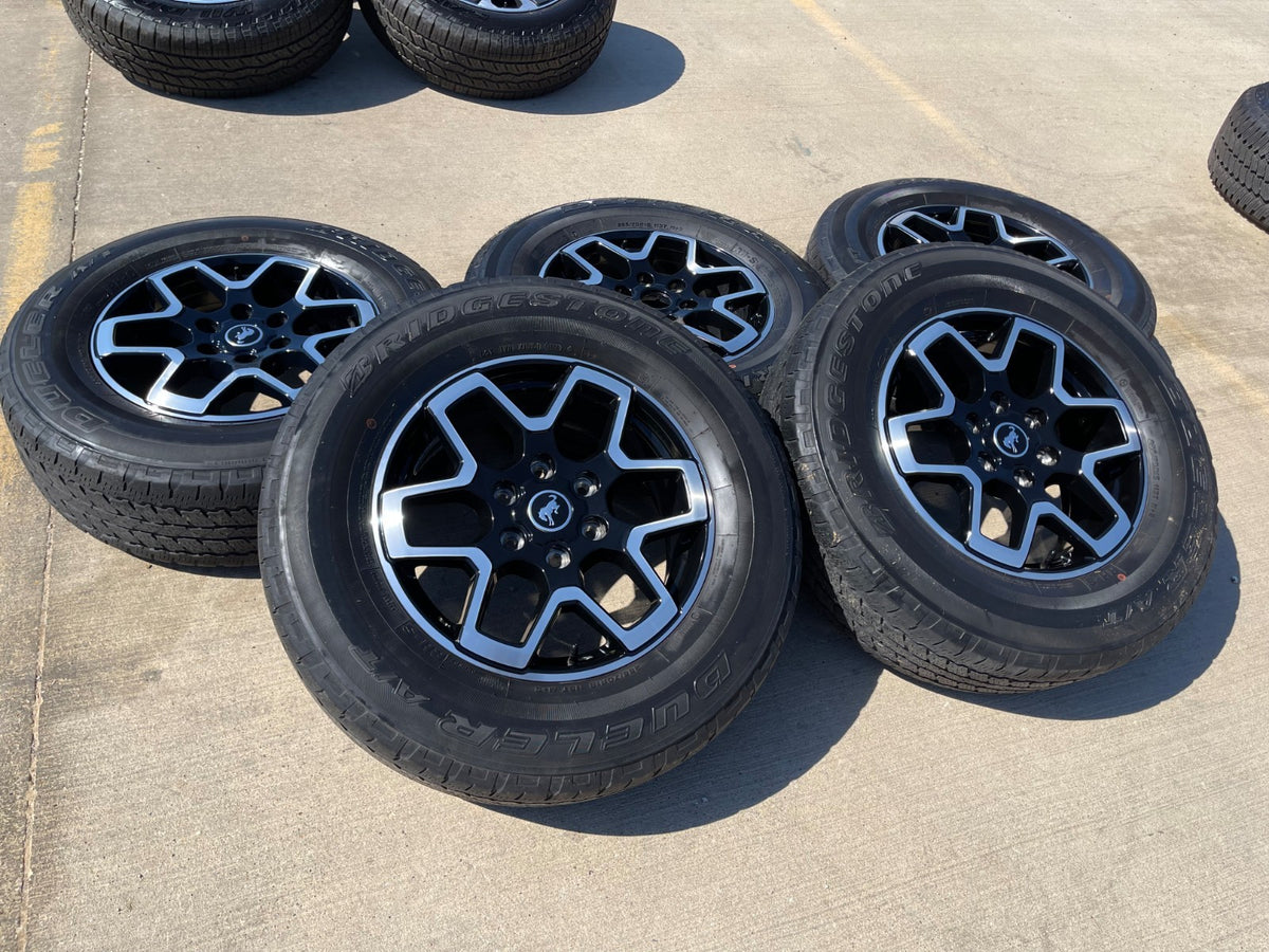 18" Ford Bronco wheels rims black 95213 Ranger SET 2022 2023 2024 2025 2026 2027