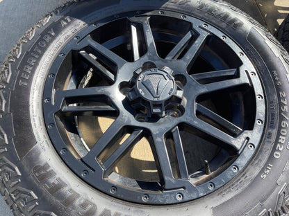 20" Toyota Tundra PLATINUM OEM 75159 SET wheels rims 5x150 tires GOODYEAR AT SET