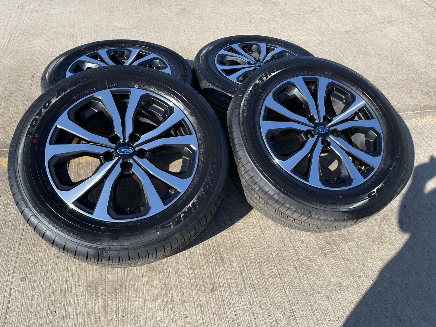 18" Subaru Outback Legacy Forester OEM wheels rims 68869 tires NEW TOYO