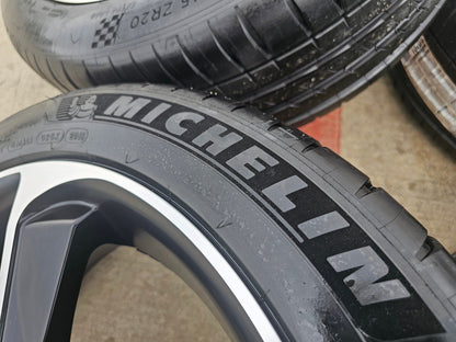 20x8.5 QUBO wheels rims Q3 Q5 A7 A8 NEW MICHELIN