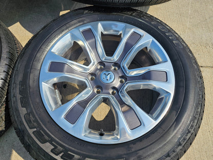 20" Dodge Ram 1500 OEM Laramie Long Horn 2678 2682 wheels rims 2024 2025 NEW