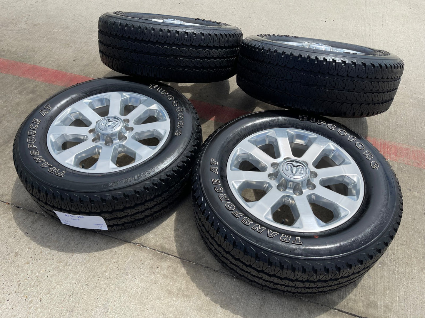 20" Dodge Ram 2500 3500 LARAMIE OEM 2700 wheels rims tires 2023 2024 2025 2026