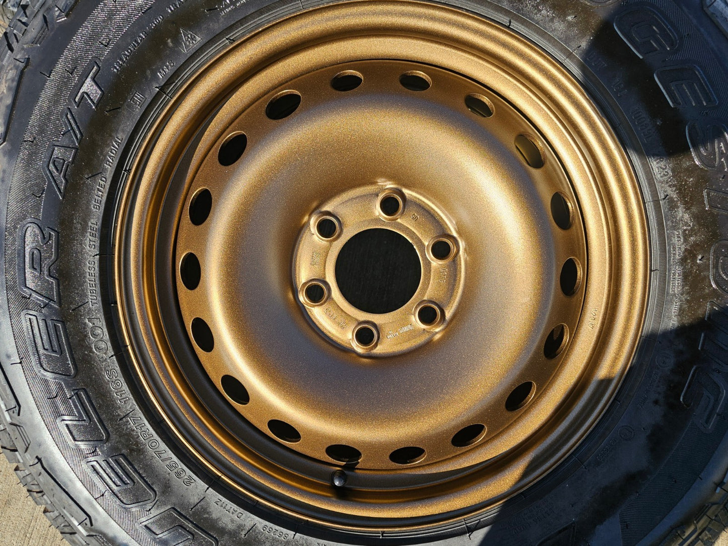 17" INEOS Grenadier OEM steel wheels rims BRONZE tires 2024 2025 2026 NEW