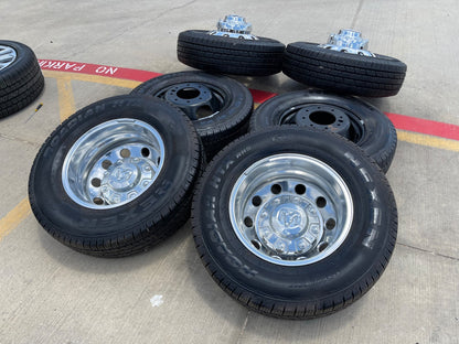 17" Dodge Ram 3500 Dually Laramie 8x200 wheels rims 2701 2702 OEM SET 2024 2025