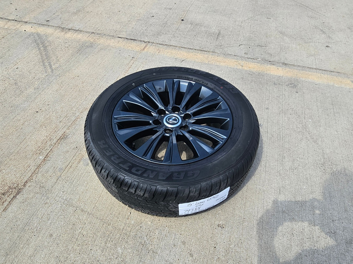 19" Lexus GX460 GX470 OEM 74388 wheel rim tire DUNLOP single spare