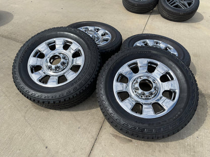 20" Ford F-250 F-350 OEM 10295 25085 10552 chrome wheels rims SET BRIDGESTONE