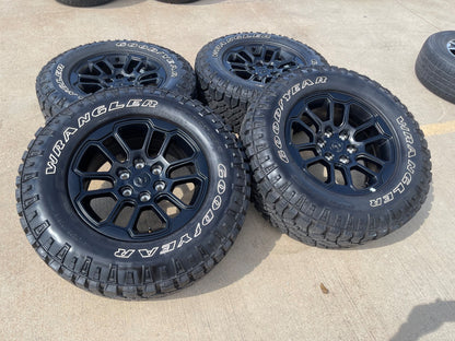 18" Dodge Ram 1500 Rebel Black OEM 95935 wheels rims SET DURATRAC A/T NEW