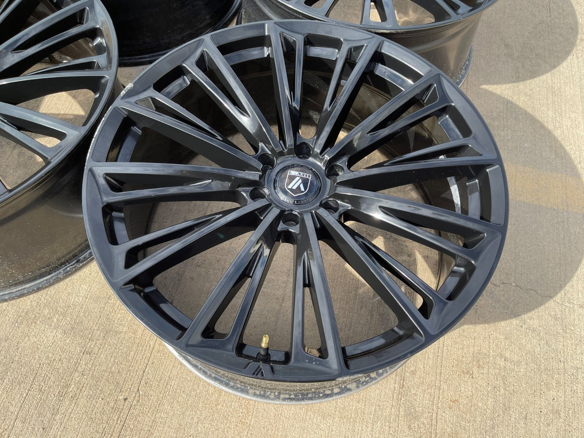 24" 24x10 Asanti Black Label ABL30 Corona Silverado RAM wheels rims 6x139 6x5.5