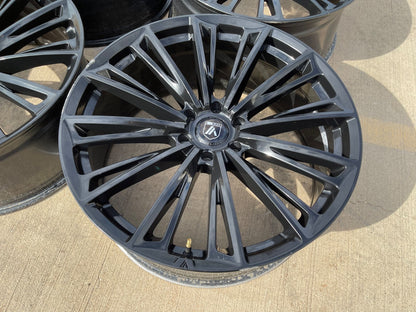 24" 24x10 Asanti Black Label ABL30 Corona Silverado RAM wheels rims 6x139 6x5.5