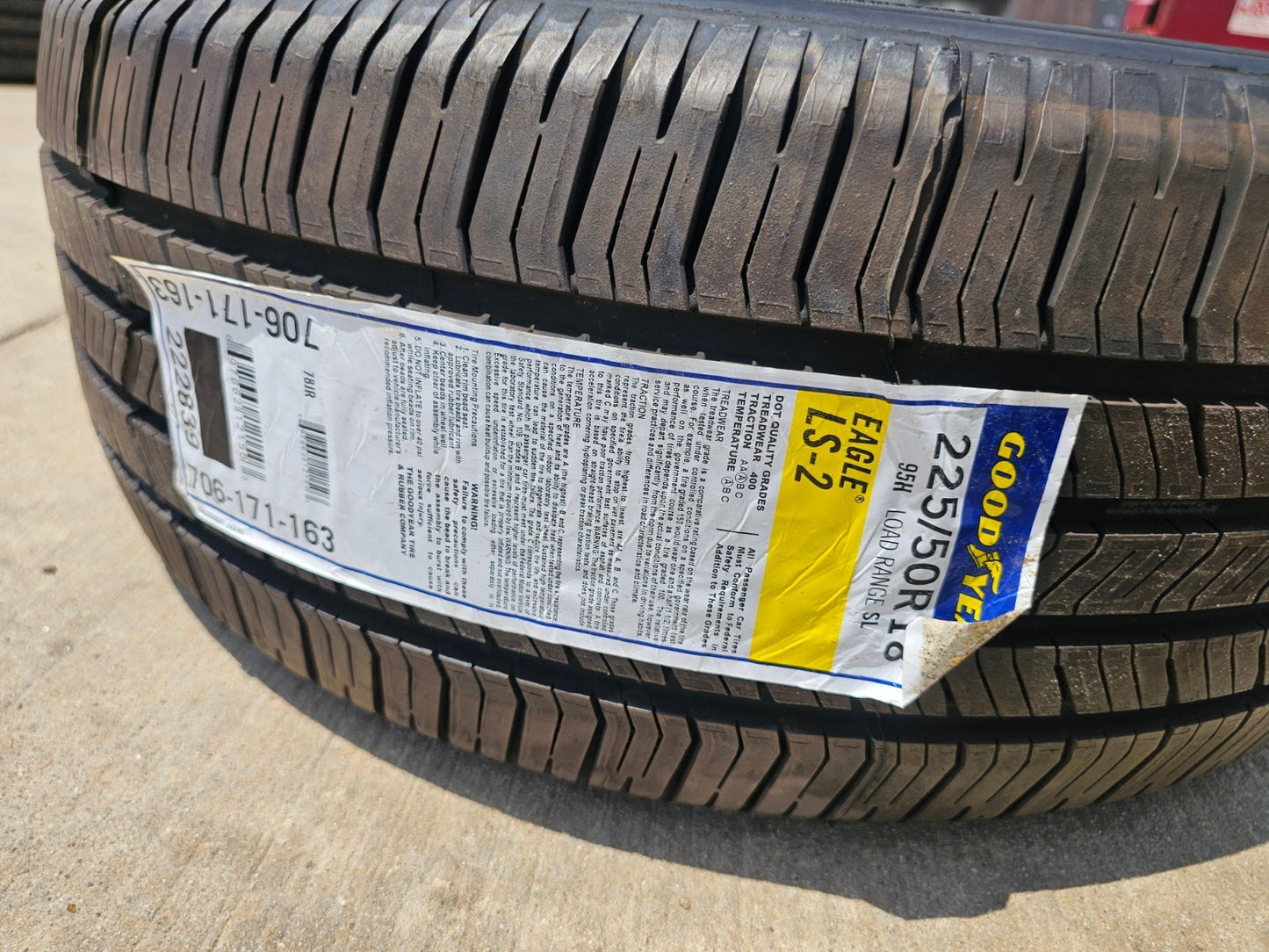 (1) 225/50/18 Goodyear Eagle LS-2 tire 225/50R18 95H SL NEW