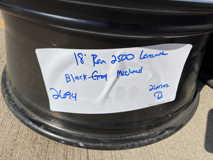 18" RAM 2500 3500 LARAMIE OEM 2694 wheels rims 2024 2025 2026 2027 NEW