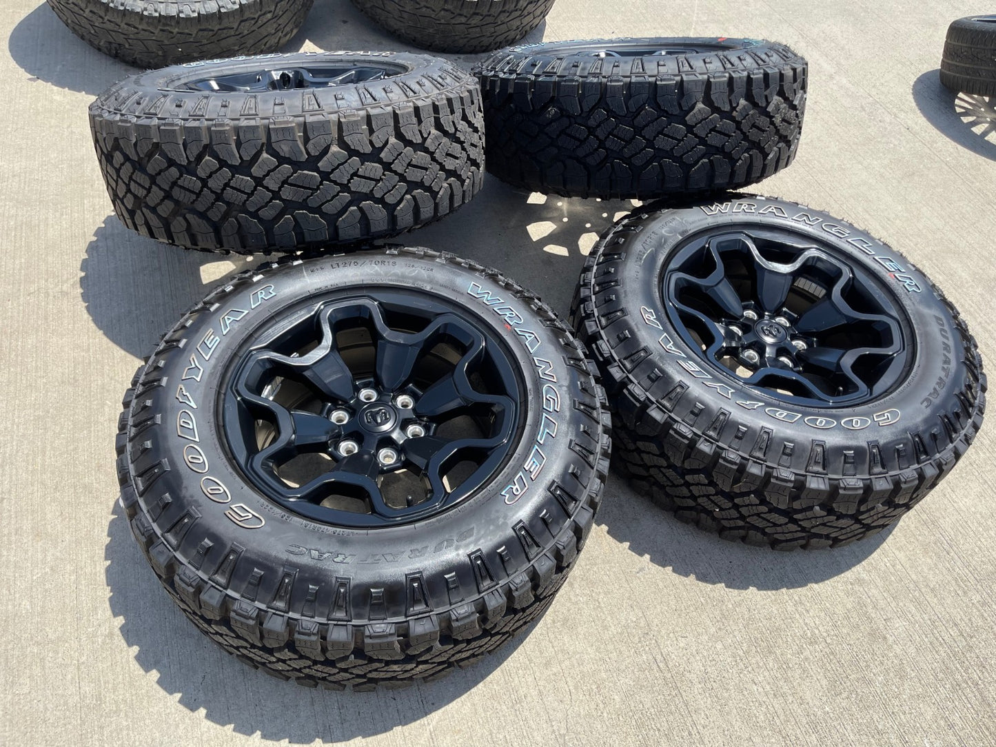 18" Dodge Ram 1500 TRX RHO Black OEM 66002 wheels rims DURATRAC 33" NEW