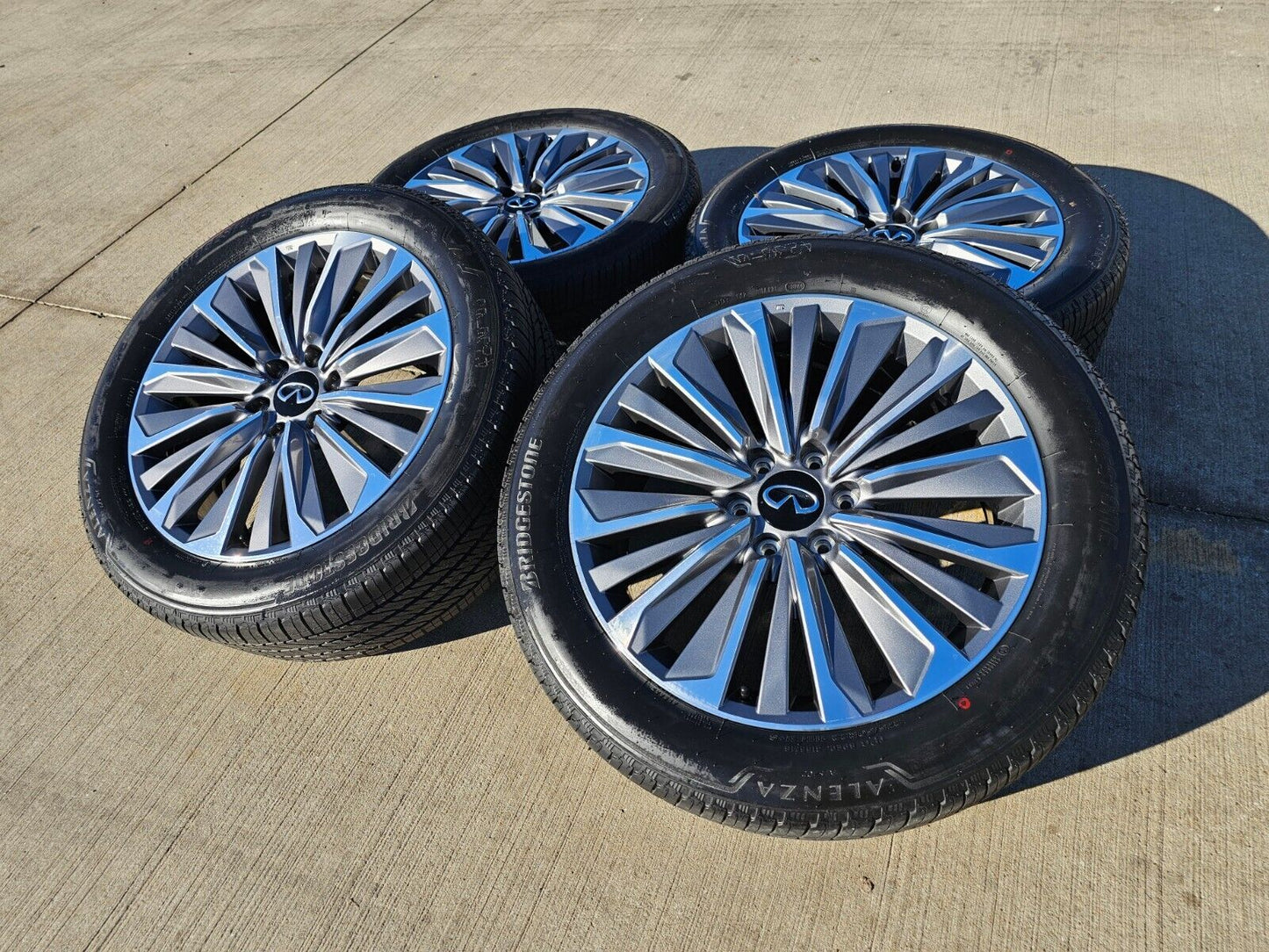 22" Infiniti QX80 QX56 Nissan Titan Armada OEM wheels rims tires 2024 2025 NEW