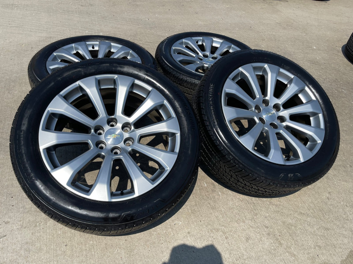 22" Chevy Silverado High Country OEM 5922 wheels rims Tahoe BRIDGESTONE NEW