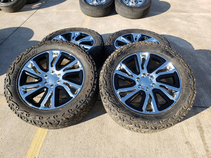 22" Chevy Tahoe Suburban OEM Replica 5907 5901 wheels rims Silverado 35" tires