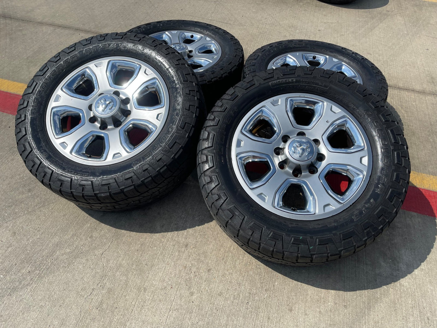 20" Dodge Ram 2500 3500 OEM 2477 CHROME wheels rims tires SET