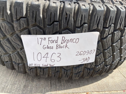 17" Ford Bronco HERITAGE Edition wheels rims SET white GOODYEAR 35"