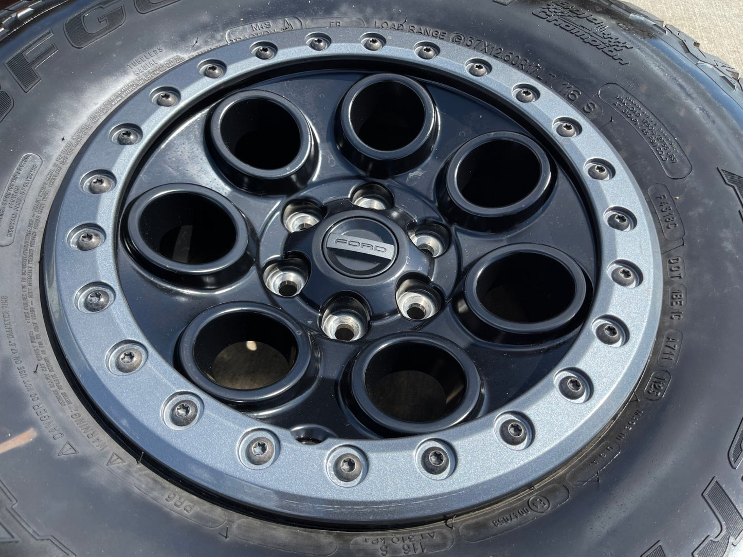 17" Ford F-150 Raptor OEM BEADLOCK 10612 rims wheels BFG KO2 37" 2025 2026 NEW