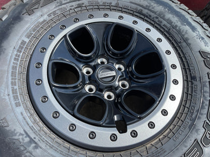 17" Ford F-150 Raptor OEM BEADLOCK rims wheels 10459 95210 FALKEN 35" tires SET