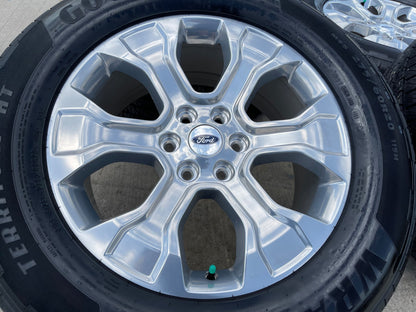 20" Ford F-150 PLATINUM OEM rims wheels 10348 SET Expedition tires GOODYEAR NEW