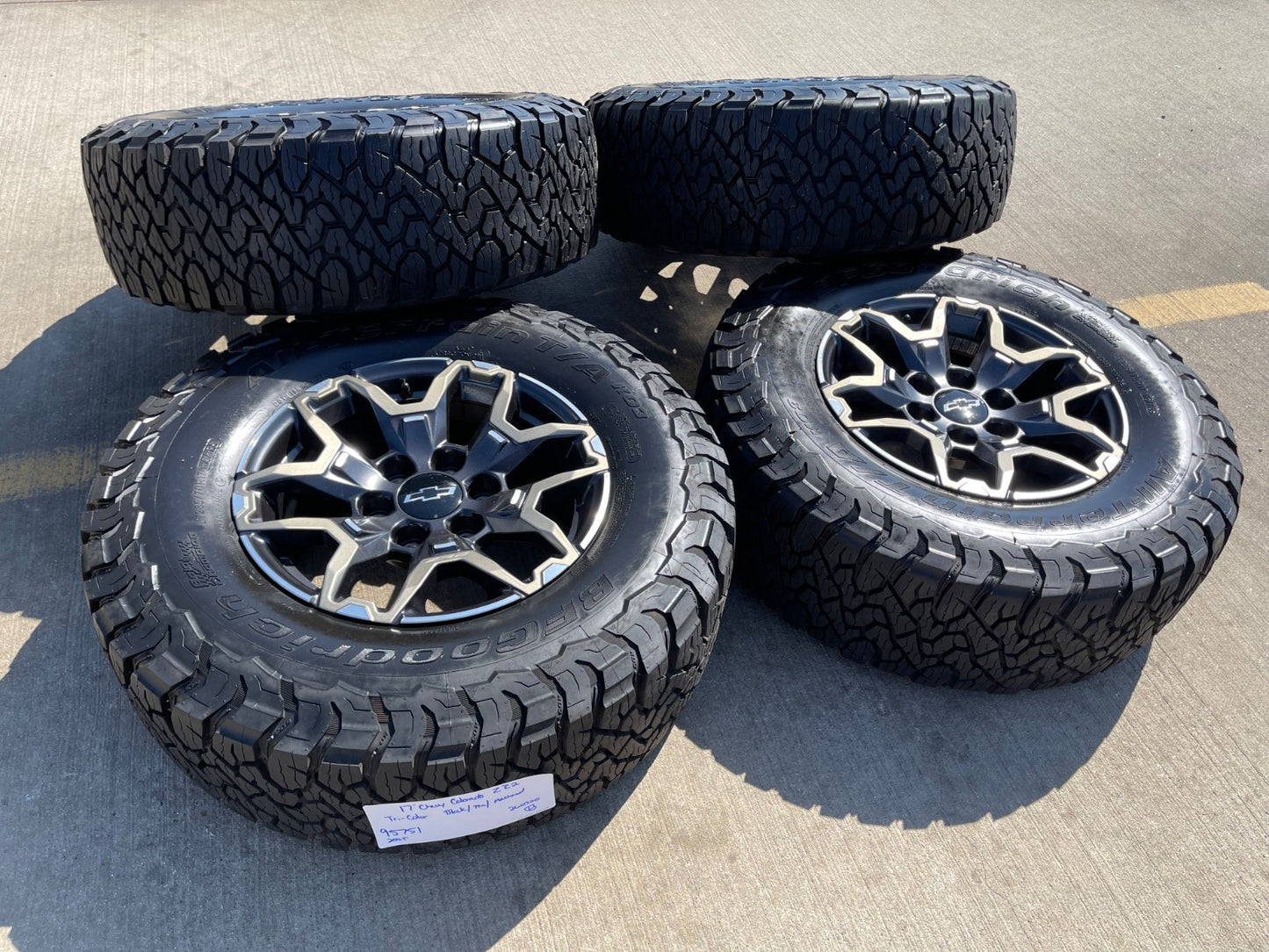 17" Chevy Silverado ZR2 OEM 95751 Beadlock wheels rims Colorado Sierra NEW BFG