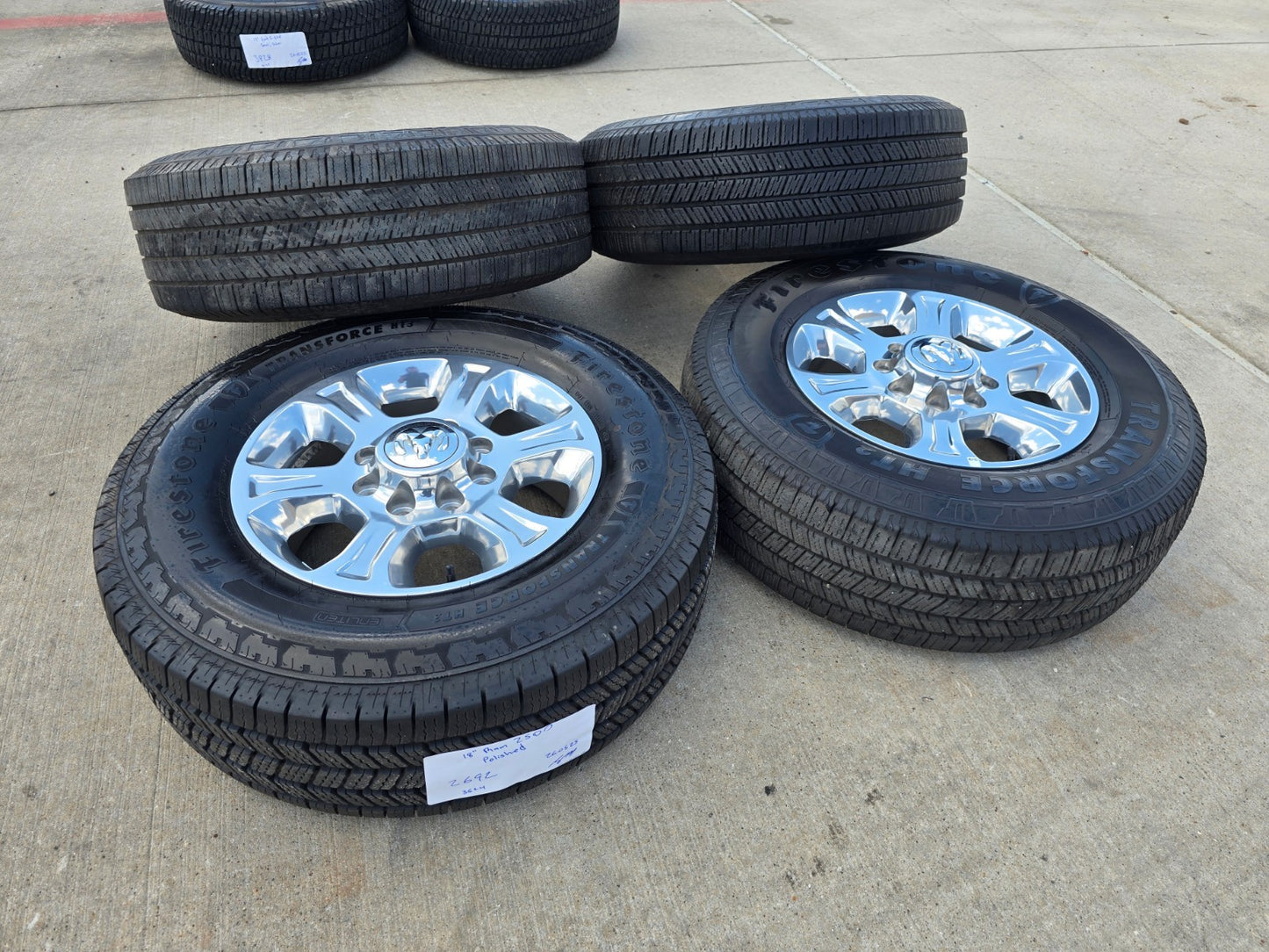 18" Ram 2500 3500 Laramie Power Wagon OEM wheels rims 2692 FIRESTONE H/T2 NICE