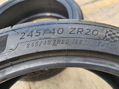 (1) 245/40/20 Michelin Pilot Sport 4S All Season 99Y XL 245/40R20 tire NEW
