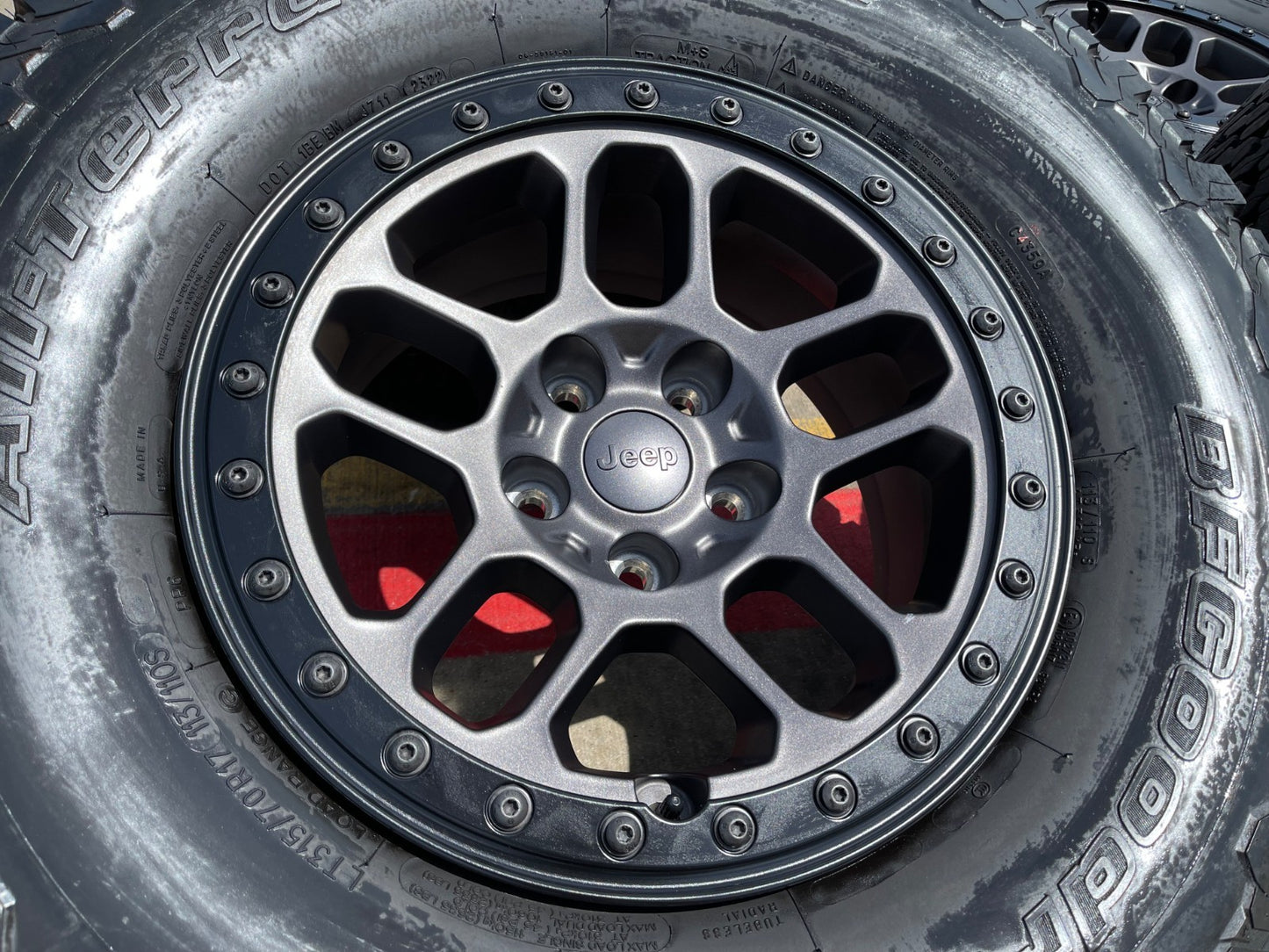 17" Jeep Wrangler 392 Gladiator Rubicon OEM BEADLOCK wheels rims BFG 35"