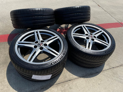 19" + 20" Chevy Corvette Z06 C8 OEM FORGED wheels rims MICHELIN SET