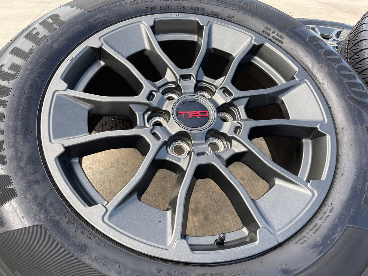 20" Toyota Tundra TRD OEM wheels rims 95314 65196 Sequoia gray GOODYEAR