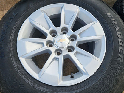 17" Chevy Silverado OEM wheels rims tires 5908 GMC Sierra Yukon