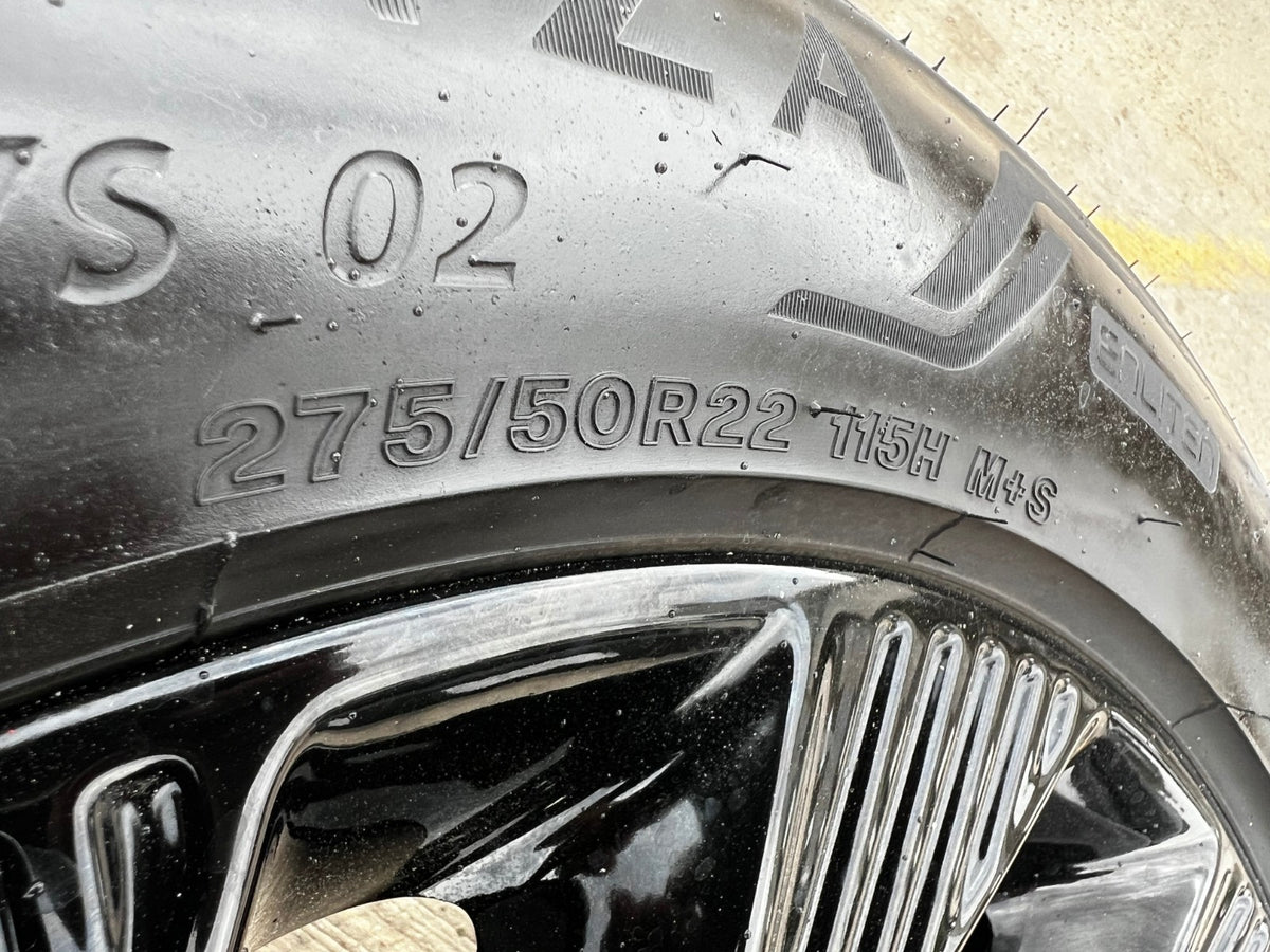 22" Lincoln Navigator OEM 10665 rims wheels BLACK LABEL 2026 2027 BRIDGESTONE