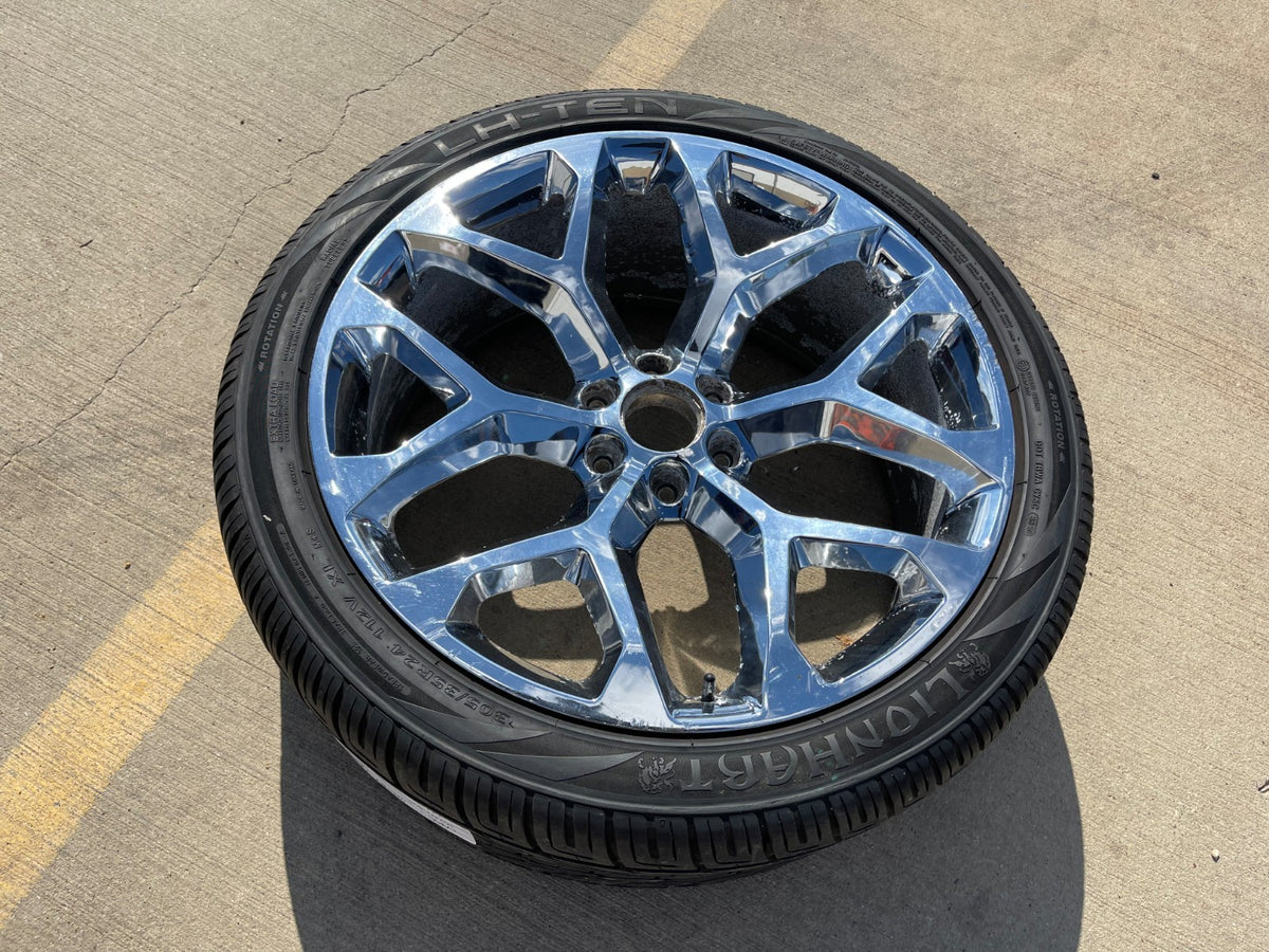 24" 24x9 GMC Yukon Chevy Tahoe 1500 OEM replica wheel rim 5668 spare single