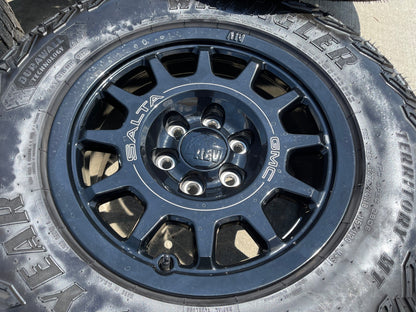 18" AEV SALTA GMC Sierra AT4X Chevy Silverado OEM rims wheels SET NEW GOODYEAR