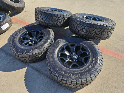 18" Dodge Ram 1500 TRX RHO Black OEM 66002 wheels rims TOYO A/T3 35"