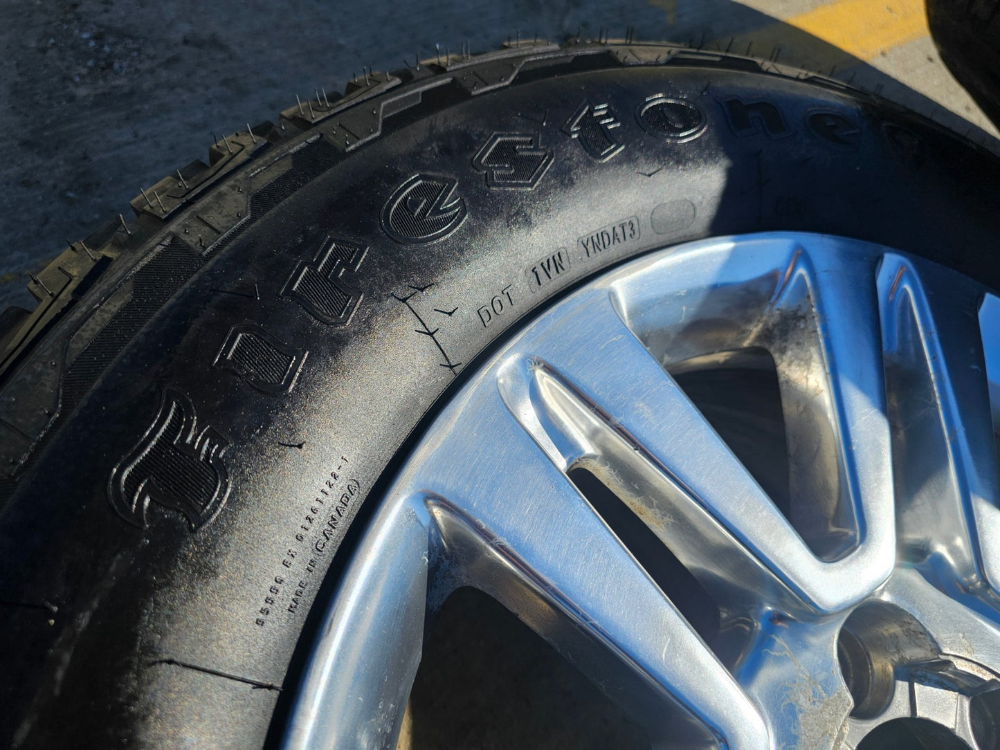 20" Toyota Tundra TSS TRD T Force OEM wheels rims 5x150 tires FIRESTONE A/T2