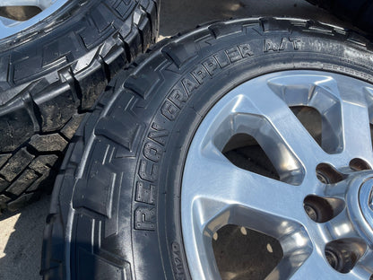 20" Dodge Ram 2500 3500 LARAMIE OEM 2700 wheels rims tires SET NITRO 34"