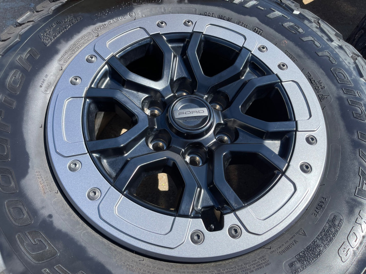 17" Ford Ranger Raptor Beadlock wheels rims Bronco 2024 2025 2026 BFG KO3 A/T