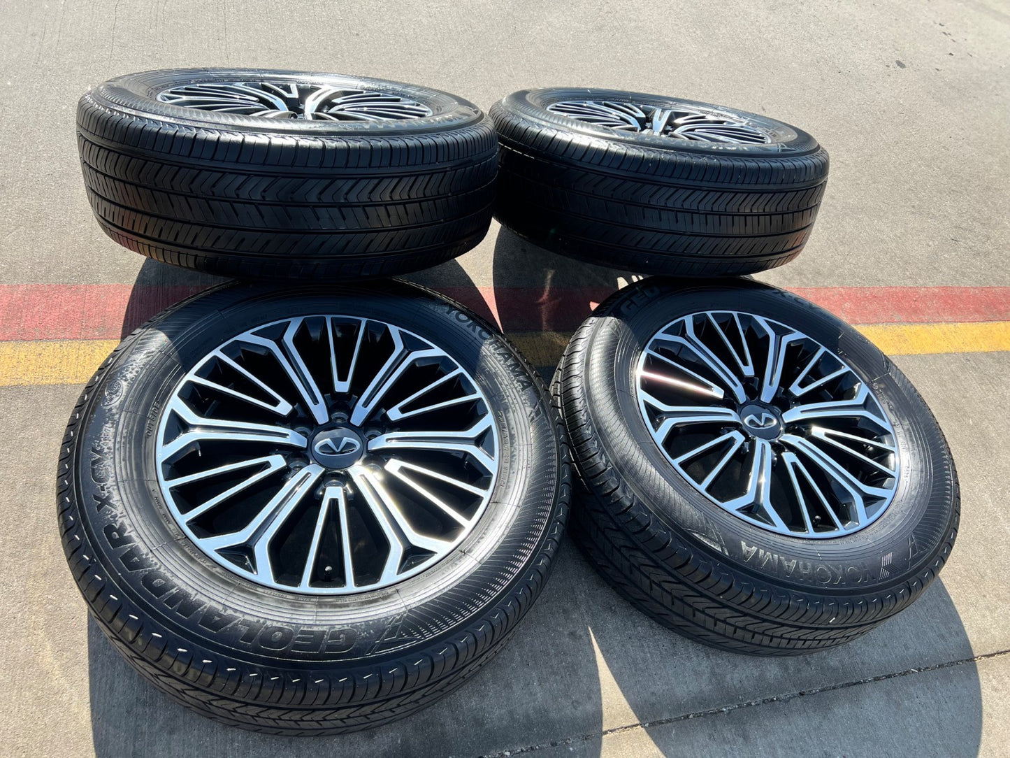 20" Nissan Titan PRO-4X Armada OEM wheels rims tires black 2023 2024 2025 2026