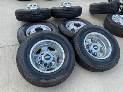 17" Chevy Silverado GMC Sierra 3500 Dually rims wheels OEM 5519 5520 NEW