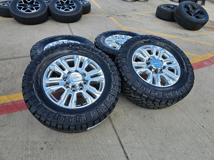 20" GMC Sierra 2500 3500 Denali OEM 5957 wheels rims 2024 2025 tires 35" NEW