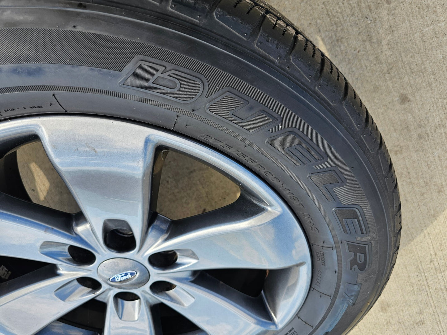 20" Ford Expedition F-150 OEM gray wheels rims 3833 3896 tires BRIDGESTONE