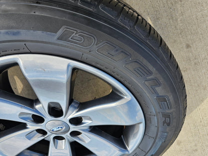 20" Ford Expedition F-150 OEM gray wheels rims 3833 3896 tires BRIDGESTONE