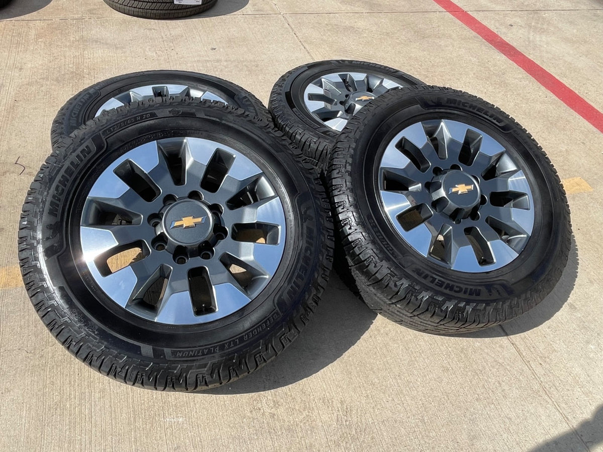 20" Chevy Silverado GMC Sierra 2500 3500 OEM 5960 5947 wheels rims SET MICHELIN